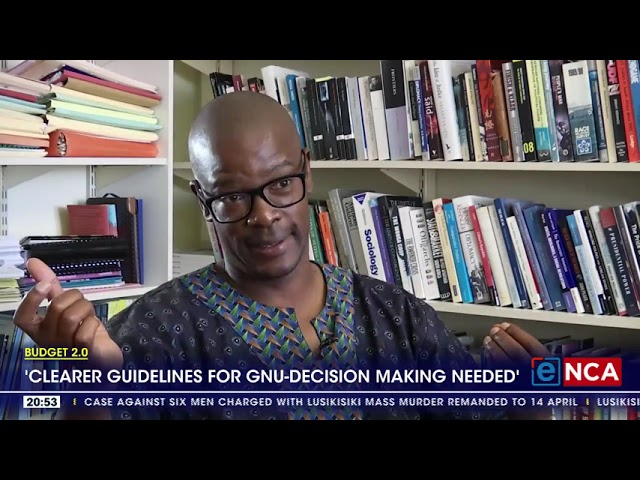 ⁣Budget 2025 | 'Clearer guidelines for GNU-decision making needed'