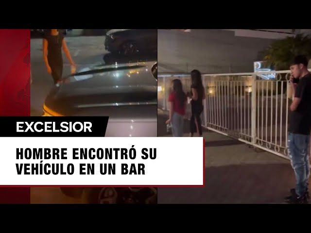 ⁣Un hombre encontró su vehículo, que había dejado en la agencia, afuera de un bar