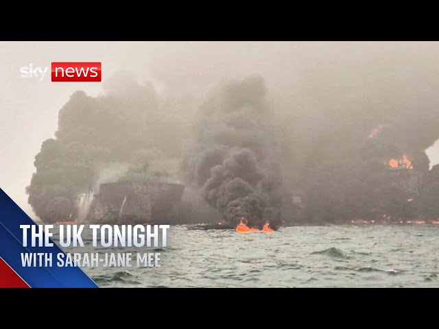 ⁣Oil tanker and cargo ship collide off coast of Lincolnshire | The UK Tonight with Sarah-Jane Mee