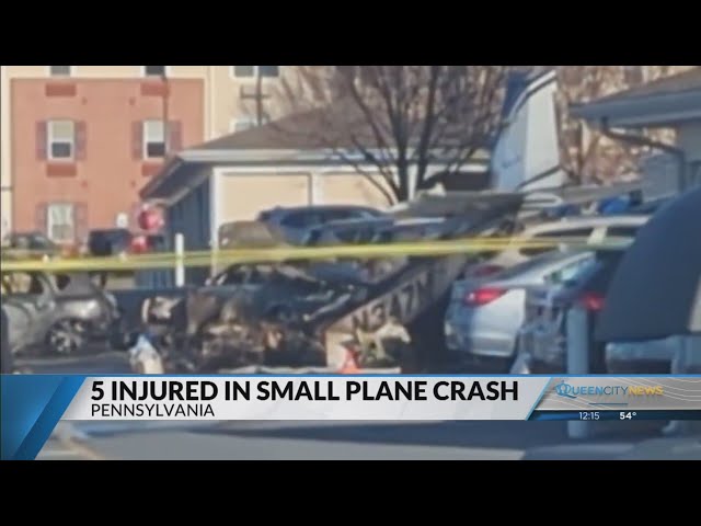 ⁣Five injured in Pennsylvania small plane crash