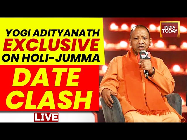 ⁣LIVE: UP CM Yogi Adityanath Speaks On Holi-Jumma Date Clash | CM Yogi Interview On India Today LIVE