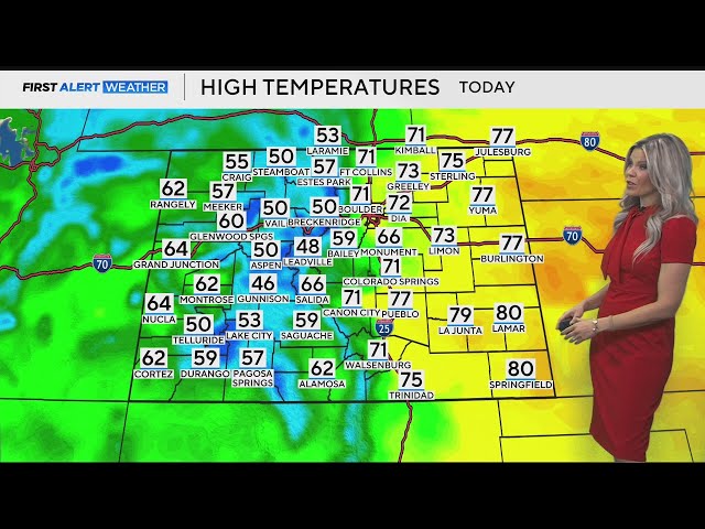 ⁣Warm, sunny, and breezy across Colorado before an end of week storm