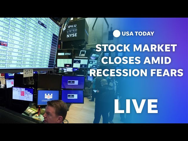 ⁣Watch live: Stock market closes after Trump declines to rule out recession