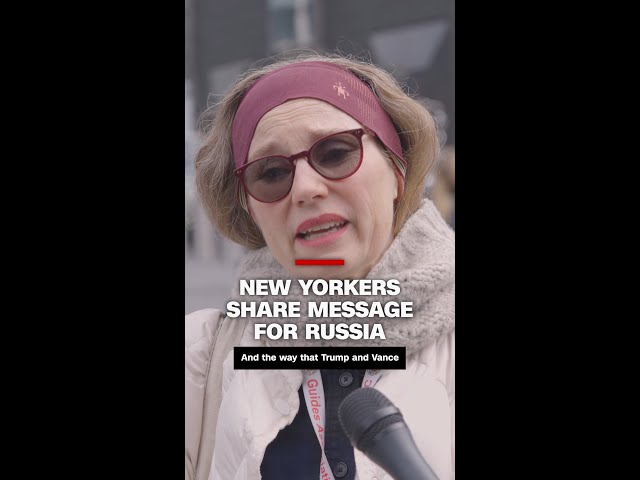 ⁣New Yorkers share message for Russia