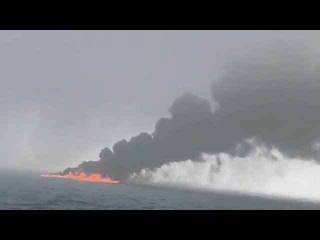 ⁣Oil tanker collides with cargo vessel in the North Sea off the English coast