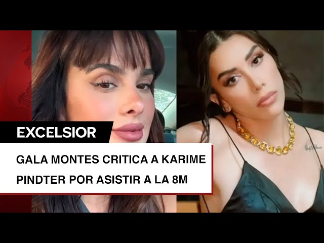 ⁣Gala Montes critica a Karime Pindter por asistir a la 8M sin respaldarla en momentos de violencia