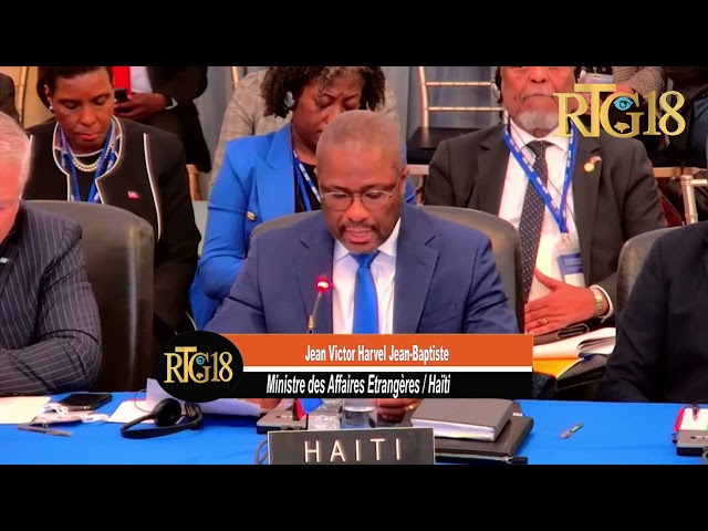 ⁣Entèvansyon chancelier Haïti a Harvel Jn-Baptiste nan eleksyon OEA