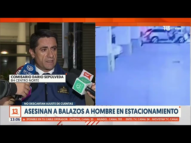 ⁣Asesinan a balazos a colombiano en un estacionamiento en Santiago Centro