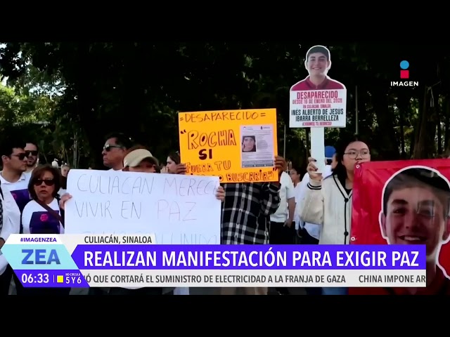 ⁣Habitantes de Culiacán realizan manifestación para exigir paz | Noticias con Francisco Zea