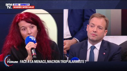 ⁣Échange tendu entre Caroline Metral, infirmière et le député "Droite républicain" Jean-Did