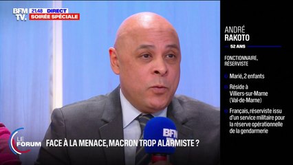 ⁣André Rakoto, réserviste dans l'armée: "Si on est attaqué comme l'Ukraine par les Rus