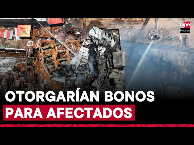 ⁣Barrios Altos sería declarado en emergencia tras grave incendio y otorgarían bonos a damnificados