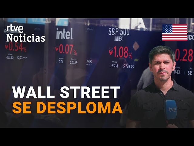 ⁣EE.UU.: WALL STREET se DESPLOMA después de que TRUMP NO DESCARTE una RECESIÓN | RTVE Noticias