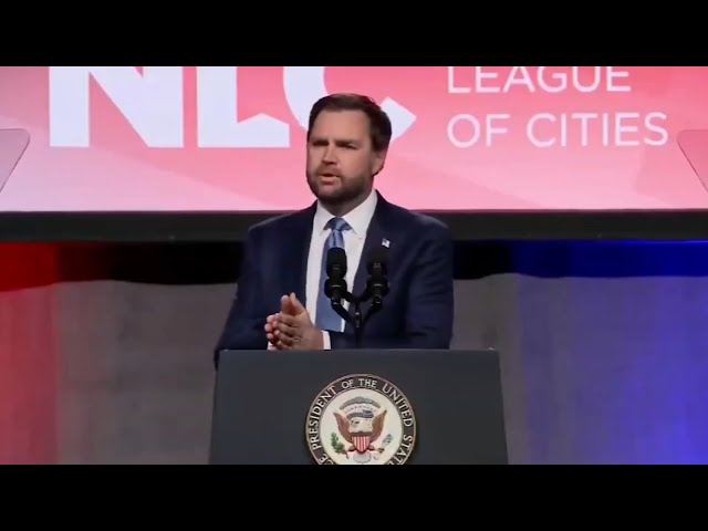 ⁣JD Vance brutally shuts down heckler midway through speech