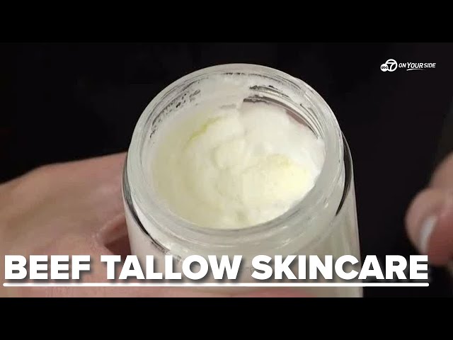 ⁣Beef fat for your face? Pros and cons of beef tallow balm as skincare