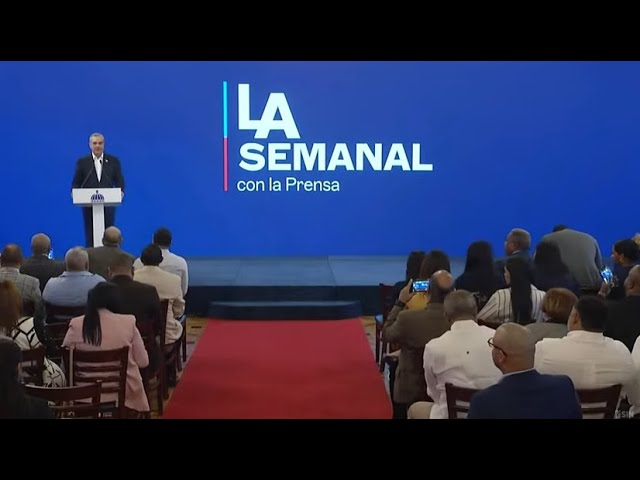 ⁣EN VIVO Presidente Abinader en "La Semanal con la prensa"