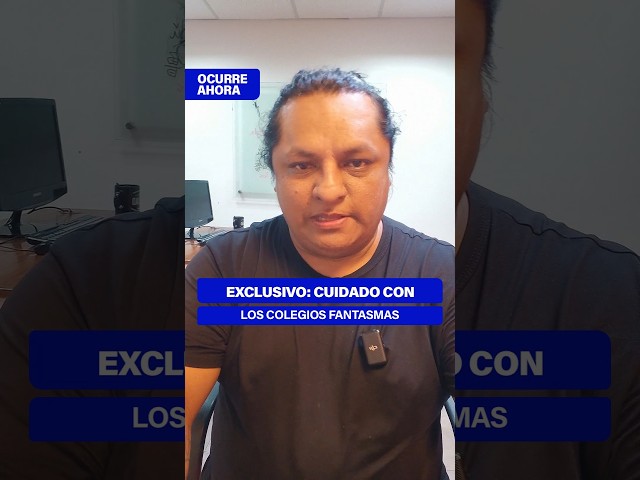 ⁣#OcurreAhora | EXCLUSIVO: CUIDADO CON LOS COLEGIOS FANTASMAS #atv #exclusivo #colegio #educacion