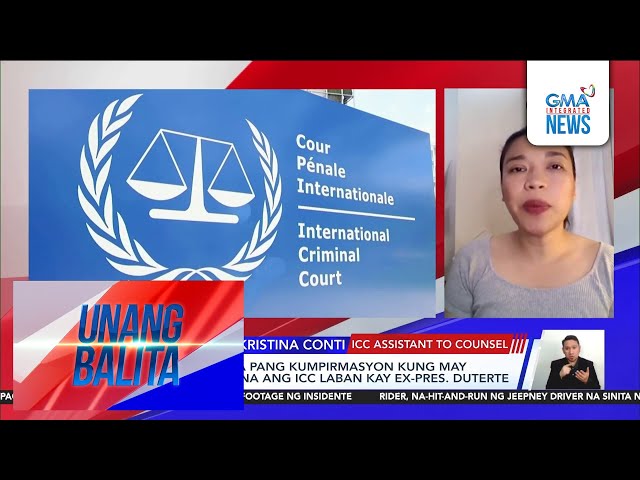 ⁣Panayam kay Atty. Krisitina Conti, ICC Assistant to Counsel | Unang Balita