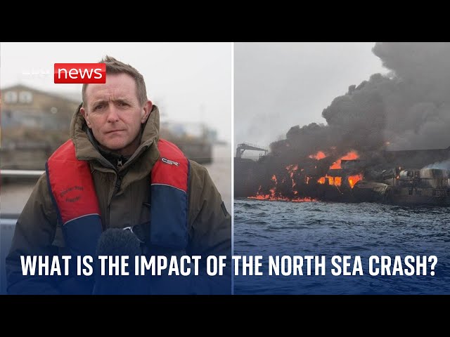 ⁣What we know so far as a tanker and a cargo vessel collide in the North Sea