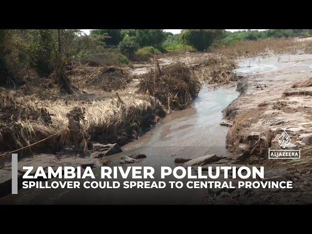 ⁣Zambia’s Kafue River hit by mining spill, disrupting water supplies to 500,000 people