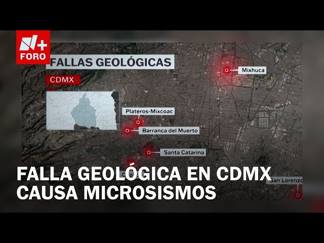 ⁣Detectan falla geológica al poniente de CDMX responsable de los microsismos - A las 3