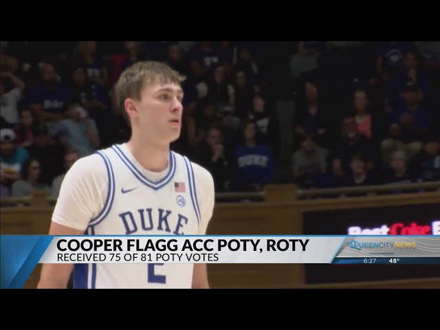 ⁣Cooper Flagg named ACC Player, Rookie of the Year