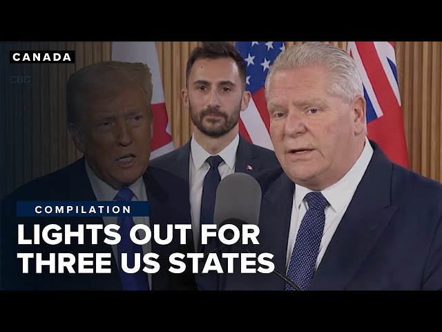 ⁣Ontario Premier threatens to cut off electricity to three US states if trade war continues