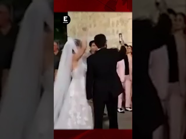 ⁣Boda se lleva la atención en el 8M en Mérida