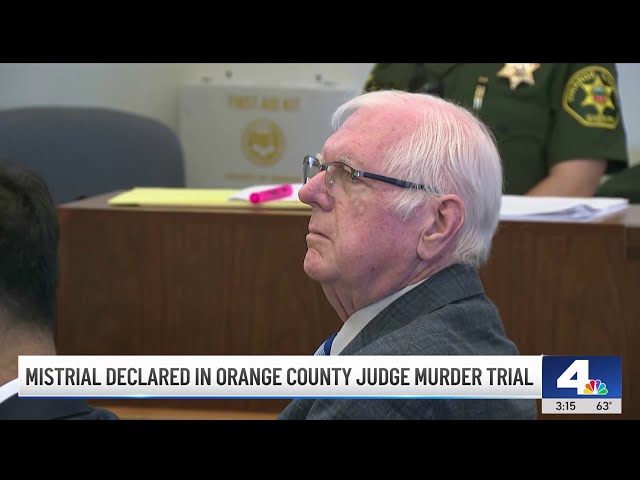 ⁣Mistrial declared in murder trial of OC judge