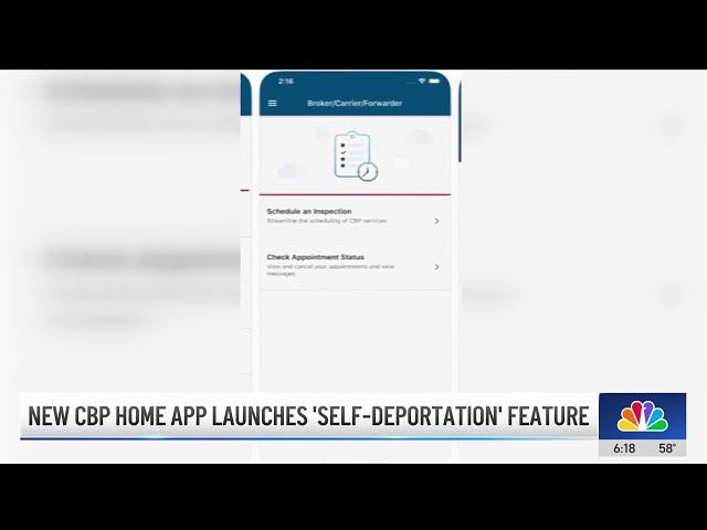 ⁣New CBP Home app launches self-deportation feature