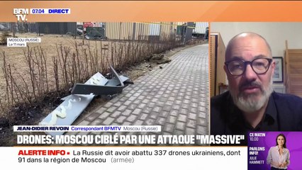 Guerre en Ukraine: une attaque "massive" de dizaines de drones ukrainiens a visé Moscou da