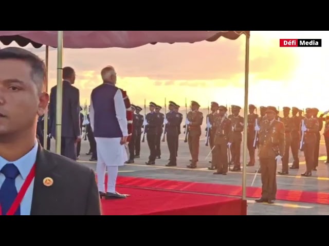 ⁣Invité d’honneur aux célébrations du 12-Mars : Modi a foulé le sol mauricien