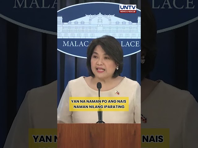 ⁣Pahayag ni VP Sara sa rally sa HK, hindi pinalagpas ng palasyo