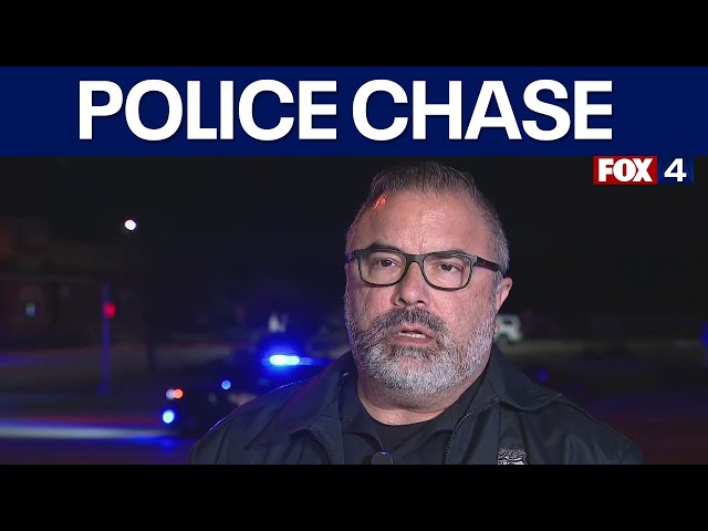 ⁣Fort Worth police chase suspect in woman's death