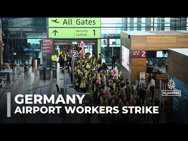 Massive airport strike grounds flights across Germany, thousands of passengers stranded