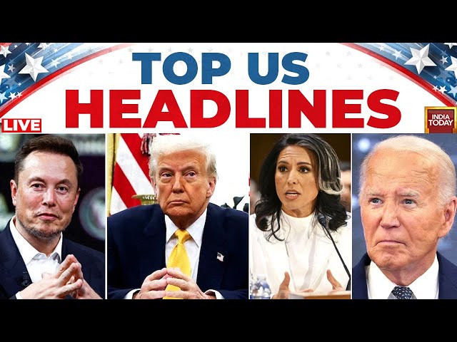 ⁣US LIVE News: Elon Musk Alleges Ukraine Link In X Cyberattack | Tulsi Gabbard To Visit India