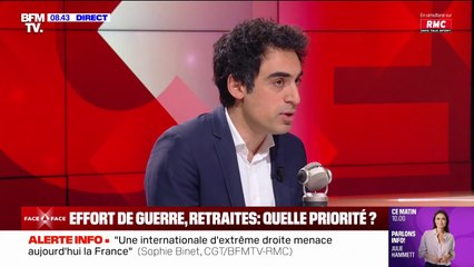 "Pour pouvoir financer l'effort de guerre, il faut travailler plus", pointe Amir Reza