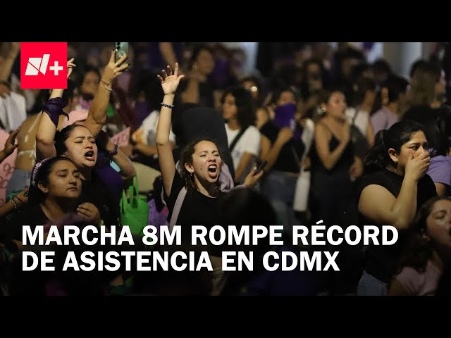 ⁣Marcha por el Día Internacional de la Mujer en la CDMX rompe récord de asistencia - En Punto