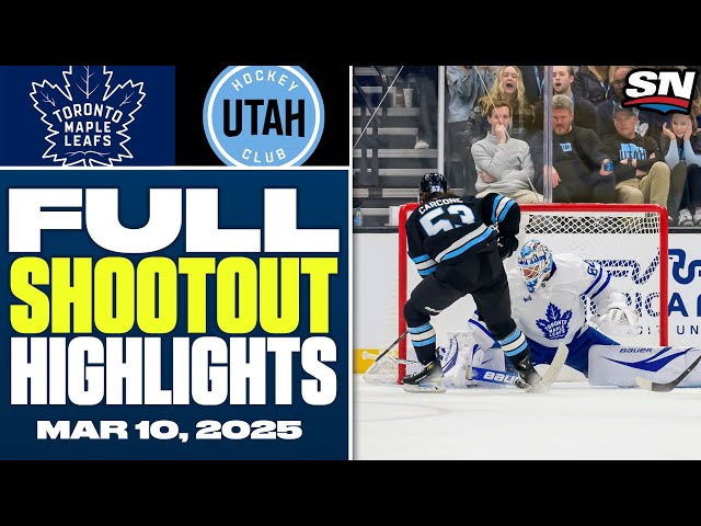 ⁣Toronto Maple Leafs at Utah Hockey Club | FULL Shootout Highlights - March 10, 2025