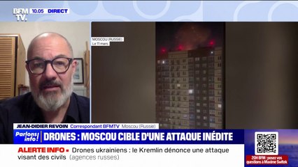 Attaque de drones sur Moscou: le Kremlin dénonce une manœuvre visant des civils