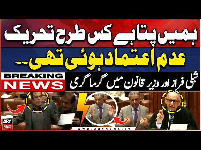 ⁣Heated debate between Shibli Faraz and Azam Nazir Tarar in senate - Watch