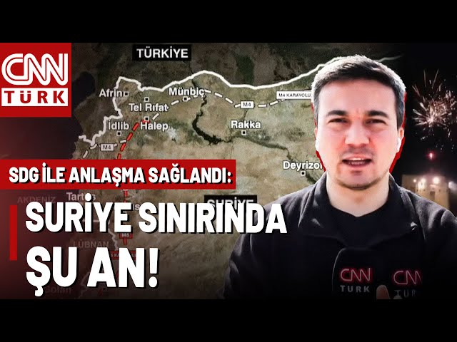 ⁣CNN TÜRK Suriye Sınırında! SDG - Suriye Anlaşması Sonrası Son Durum Ne?