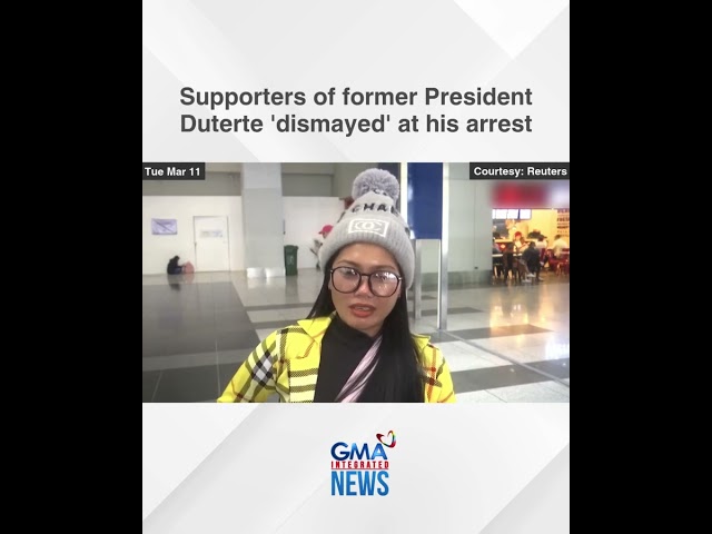 ⁣"Hindi niya po 'yun deserve" - Supporters of FPRRD 'dismayed' at his arrest