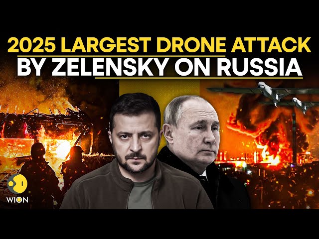 Russia Ukraine War: Zelensky Shocks Putin By Largest Drone Attack On Moscow | 334 Drone Attack |LIVE