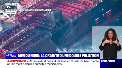 ⁣Collision en mer du Nord: la crainte de graves conséquences pour l'environnement