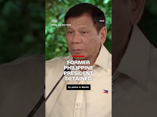 ⁣Former Philippine President detained