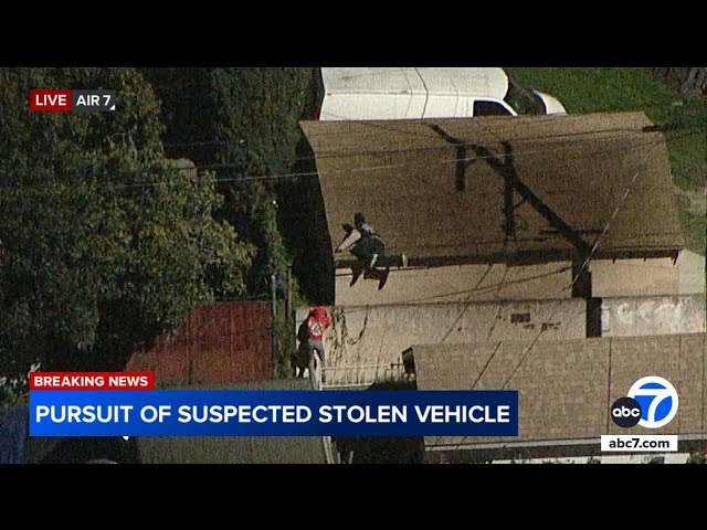 ⁣3 arrested after high-speed SoCal chase