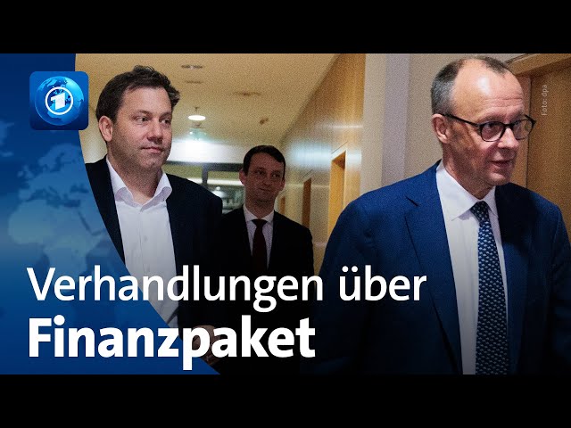 Verhandlungen über Finanzpaket zwischen Union, SPD und Grünen