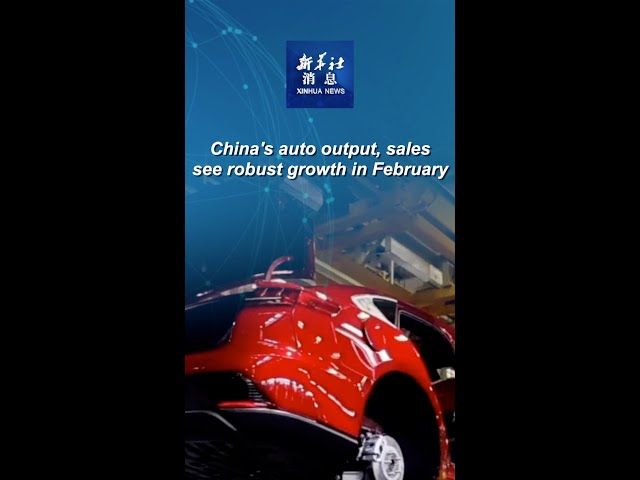 ⁣Xinhua News | China's auto output, sales see robust growth in February