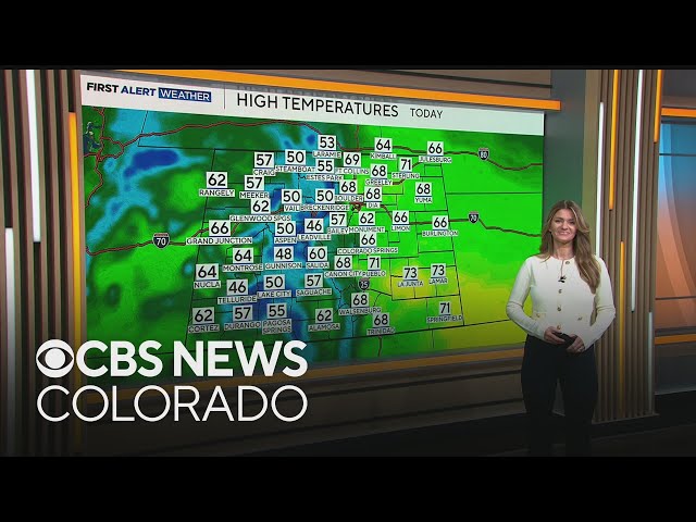 ⁣Another warm afternoon across Colorado with lighter winds statewide